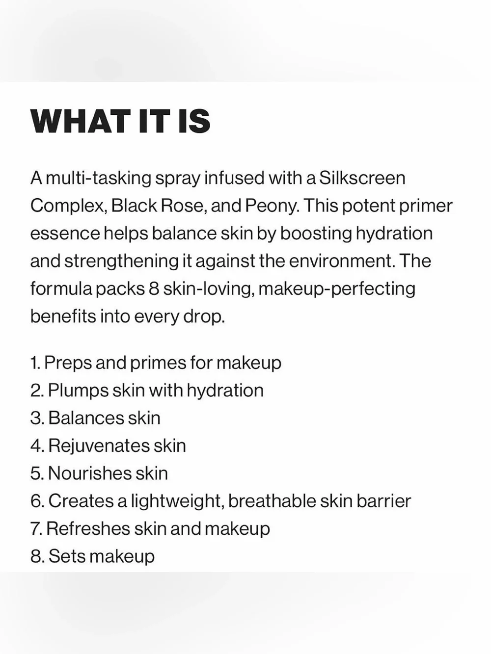 NIB Smashbox Photo Finish Revitalize 8-in-1 Primer Essence